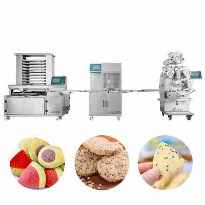 Automated Cookie Encrusting Machine 100g Biscuit Making Equipment
