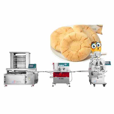 220V Industrial Puff Pastry Machine 90 Pcs/M Bakery Puff Making Machine